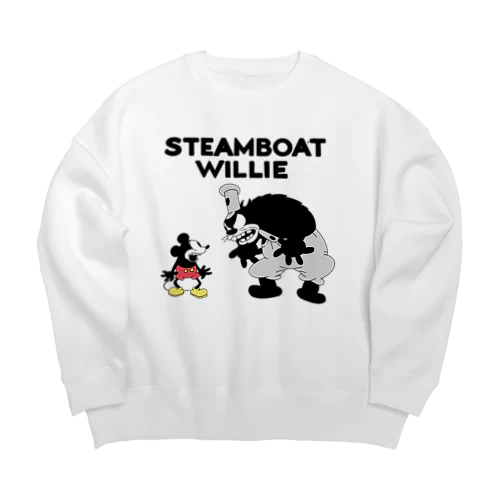 蒸気船ウィリー ミッキーマウス Big Crew Neck Sweatshirt