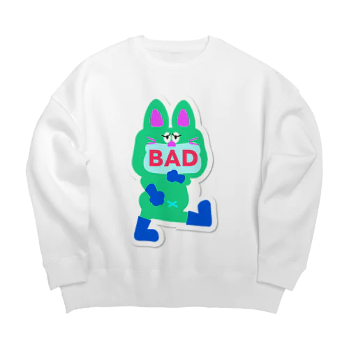 \ ながぐつねこのBAD / Big Crew Neck Sweatshirt