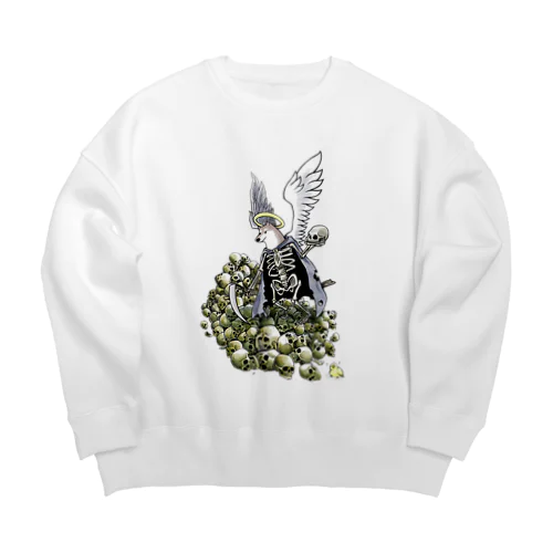 死神柴犬 Big Crew Neck Sweatshirt