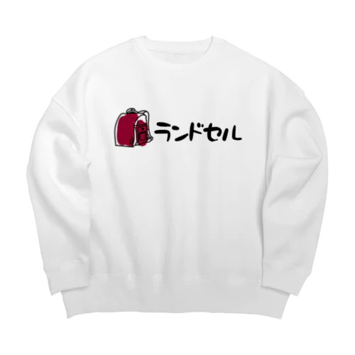 赤いランドセル Big Crew Neck Sweatshirt