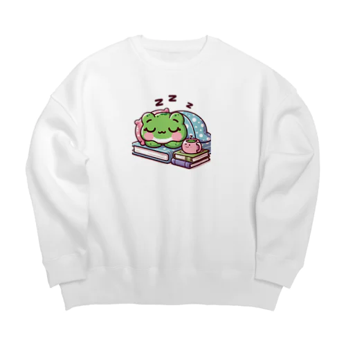 Sleeping frogs(熟睡する蛙) Big Crew Neck Sweatshirt