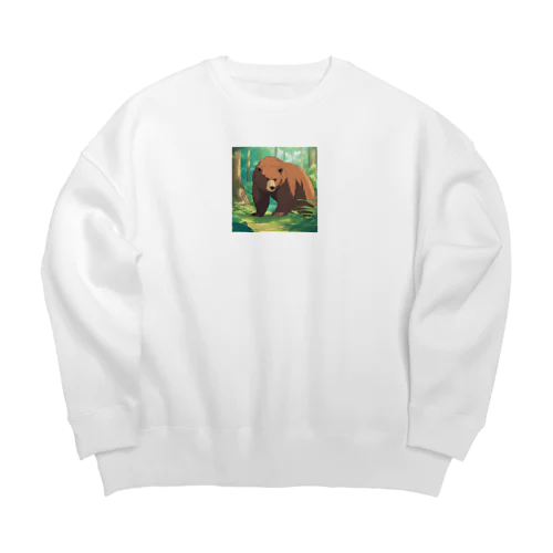 ころんくま Big Crew Neck Sweatshirt