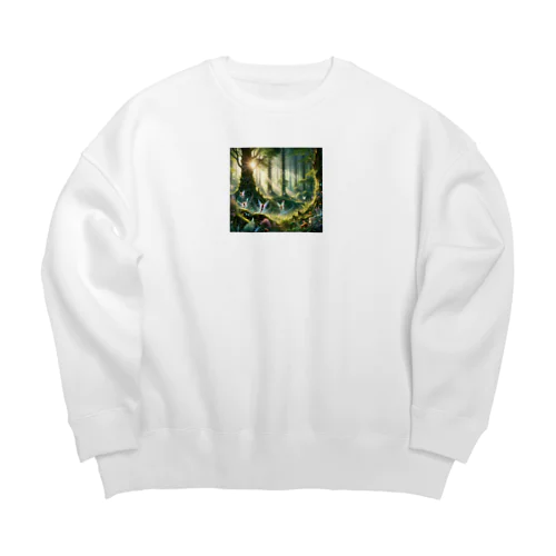 森の妖精シリーズ2 Big Crew Neck Sweatshirt