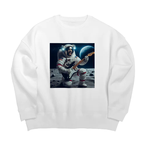 月面着陸 Big Crew Neck Sweatshirt