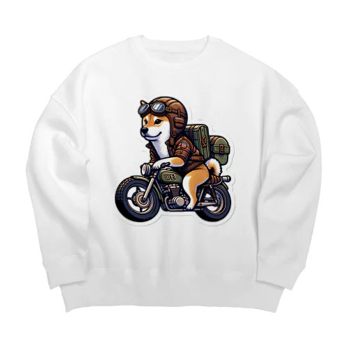 柴ライダーロードshiba24 Big Crew Neck Sweatshirt