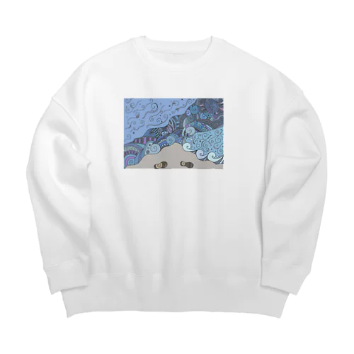 うみ Big Crew Neck Sweatshirt