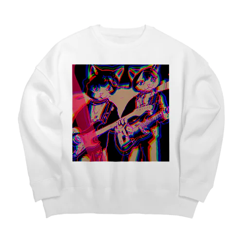 にゃんこストリートライブ Big Crew Neck Sweatshirt