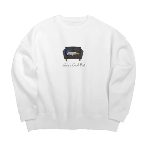  Have a Good Rest  (ゆっくり休んで) Big Crew Neck Sweatshirt