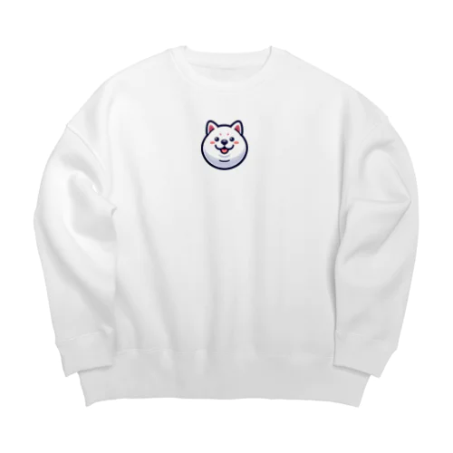 丸顔シリーズ柴犬バージョン Big Crew Neck Sweatshirt