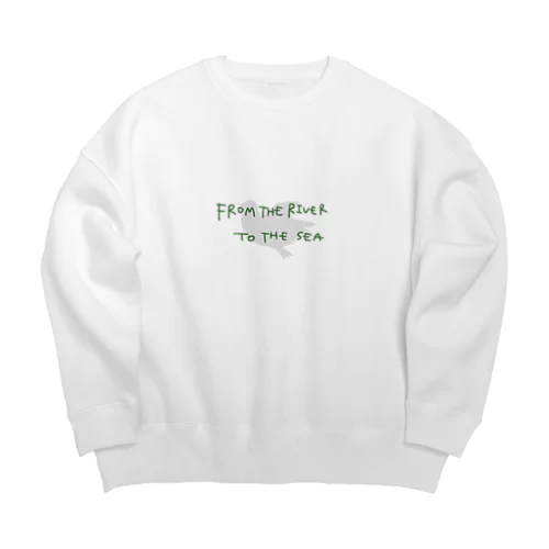 FROM THE RIVER TO THE SEA Big Crew Neck Sweatshirt