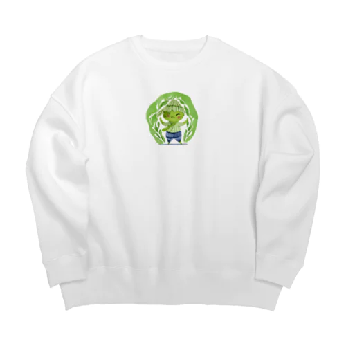 抹茶の小人 Big Crew Neck Sweatshirt