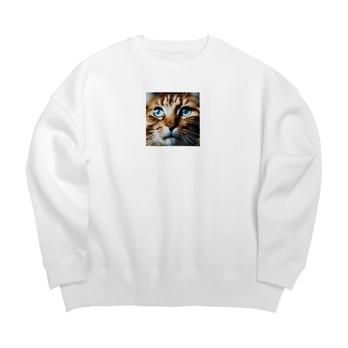 考え事している猫 Big Crew Neck Sweatshirt