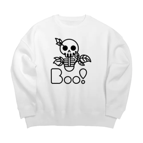 Boo!(ガイコツ) Big Crew Neck Sweatshirt