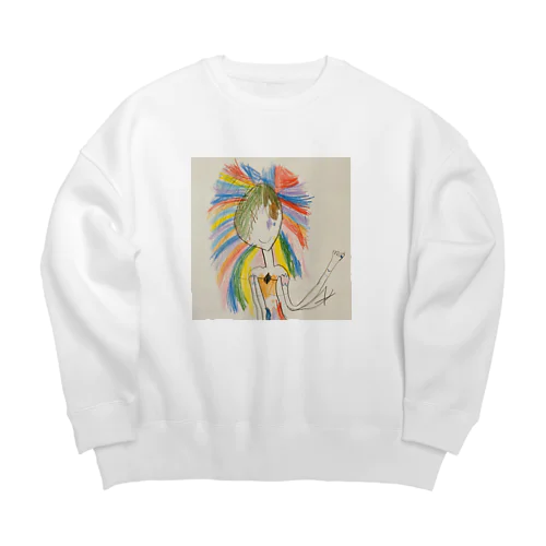 リズニーちゃん Big Crew Neck Sweatshirt