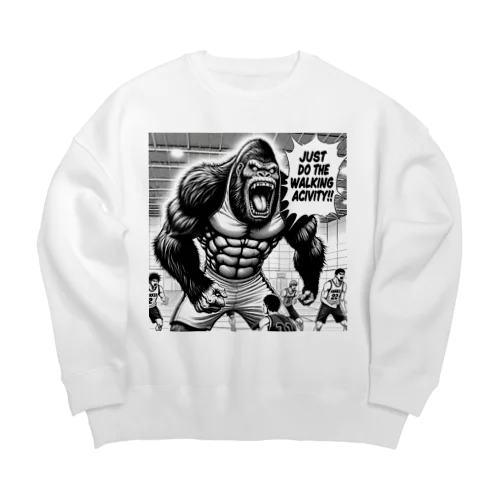 いいからウォーキングだ！！ Big Crew Neck Sweatshirt