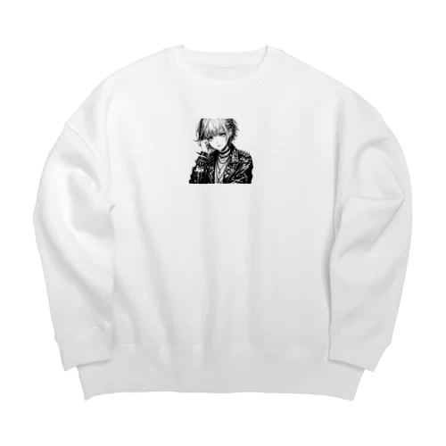 パンク女2 Big Crew Neck Sweatshirt