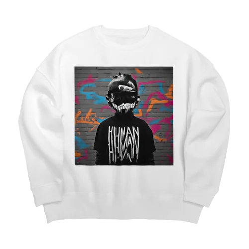 『怪しい男』 Big Crew Neck Sweatshirt