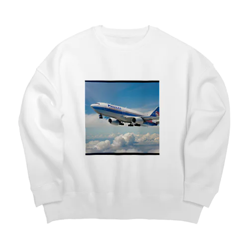 フィリピンの旅客機 Big Crew Neck Sweatshirt