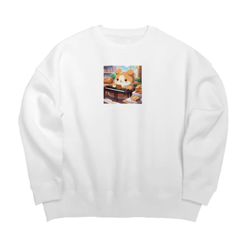 ぱんくまちゃん Big Crew Neck Sweatshirt