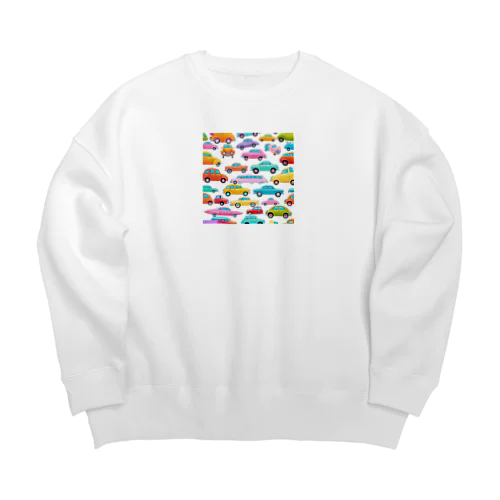 楽しいクルマたち1号 Big Crew Neck Sweatshirt