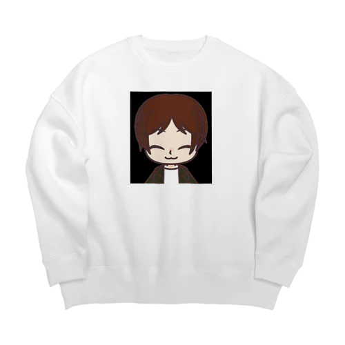 おかずちゃん似顔絵アイコン Big Crew Neck Sweatshirt