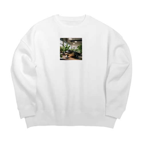  HandRidingWANI Big Crew Neck Sweatshirt