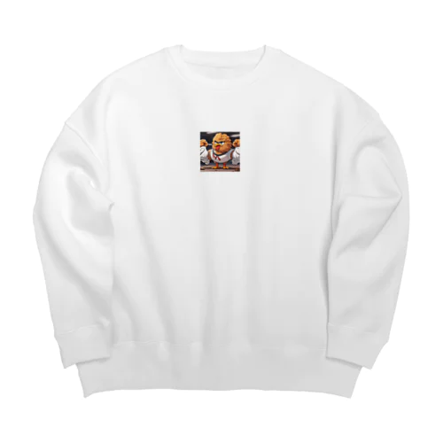 むきむき鳥 Big Crew Neck Sweatshirt