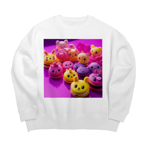 マカロンちゃん Big Crew Neck Sweatshirt