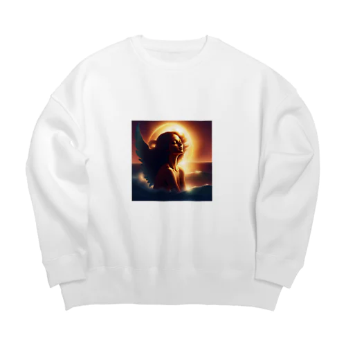 天使の輝き Big Crew Neck Sweatshirt