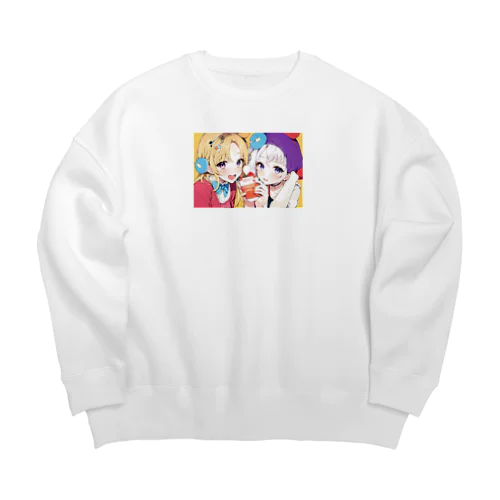 お友達 Big Crew Neck Sweatshirt