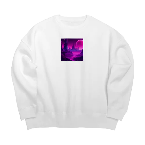 息をする宇宙、生命体が宇宙そのものの一部である Big Crew Neck Sweatshirt