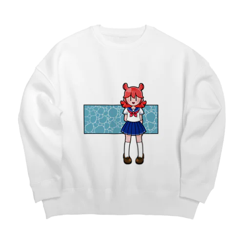 めんだこちゃんとみなも Big Crew Neck Sweatshirt