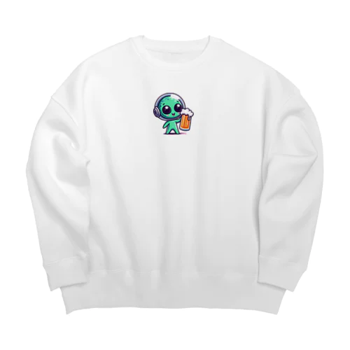 宇宙人の酒場放浪記 Big Crew Neck Sweatshirt