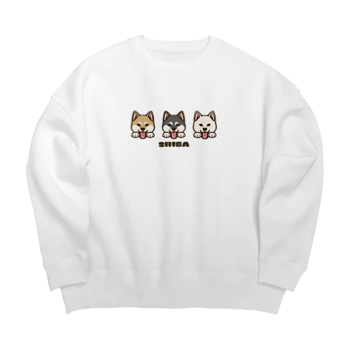 柴犬 Big Crew Neck Sweatshirt