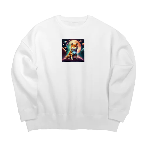 宇宙柴犬 Big Crew Neck Sweatshirt