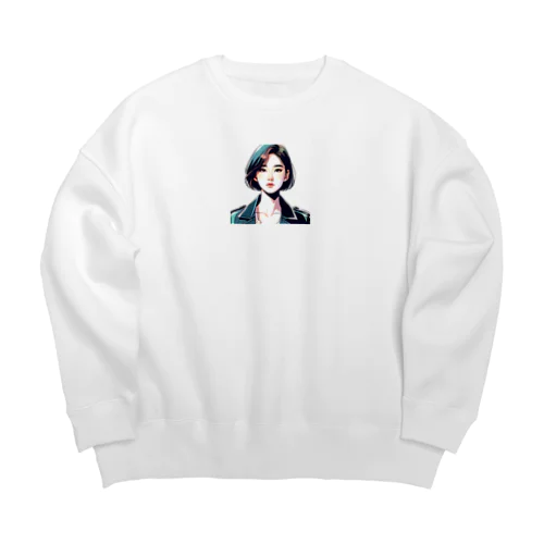 アジア美人 Big Crew Neck Sweatshirt