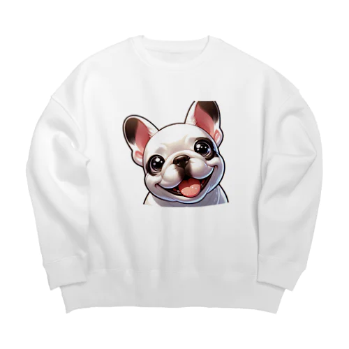 ニコニコしらちゃん Big Crew Neck Sweatshirt
