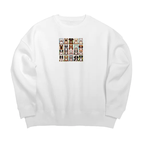 いろいろな犬達1 Big Crew Neck Sweatshirt