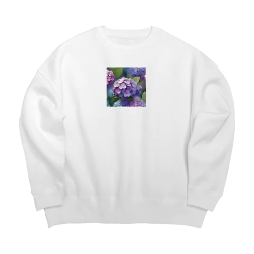 あじさい Big Crew Neck Sweatshirt