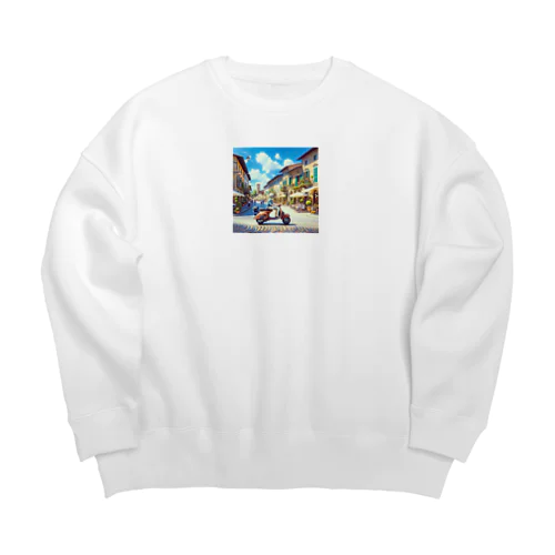 バイクでお買い物 Big Crew Neck Sweatshirt