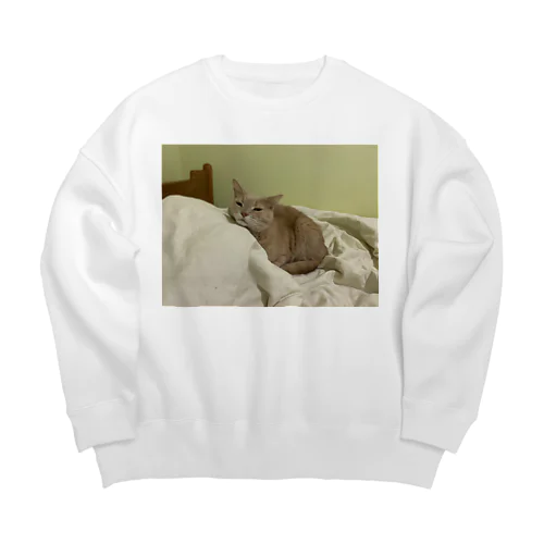 ねこかわたすかる8 Big Crew Neck Sweatshirt