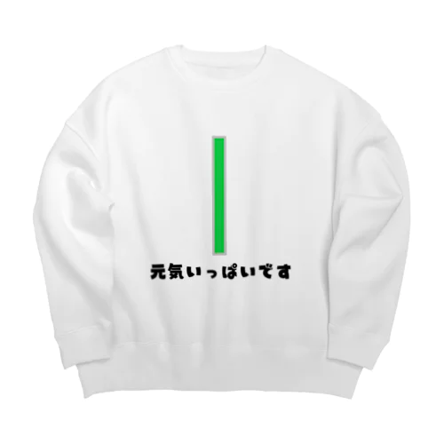 体力ゲージ Big Crew Neck Sweatshirt