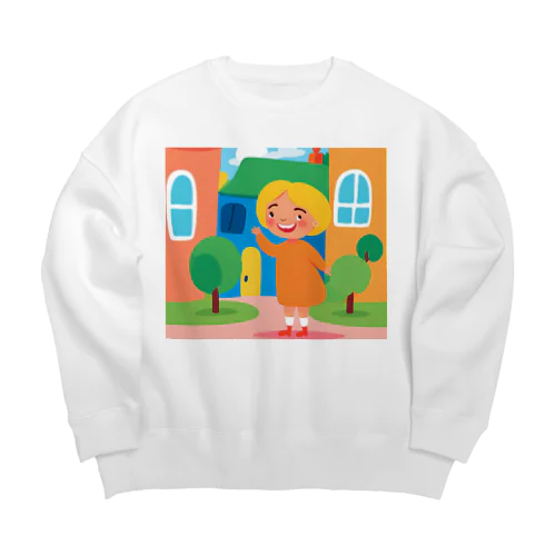 Sweet girl  Big Crew Neck Sweatshirt