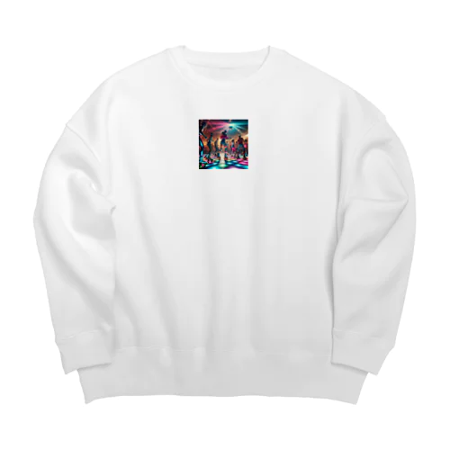 1980年代のポップカルチャー Big Crew Neck Sweatshirt