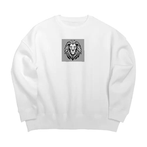 アメコミライオン Big Crew Neck Sweatshirt