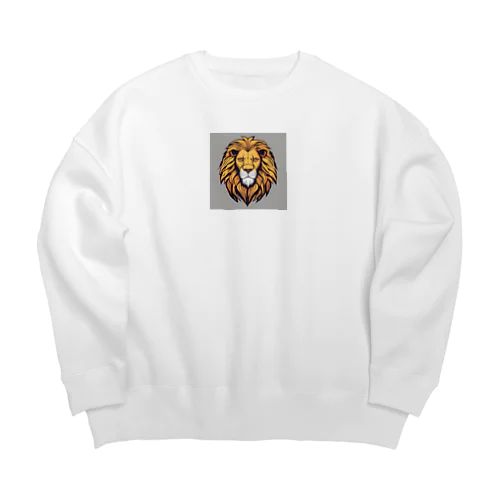 アメコミライオンカラー Big Crew Neck Sweatshirt