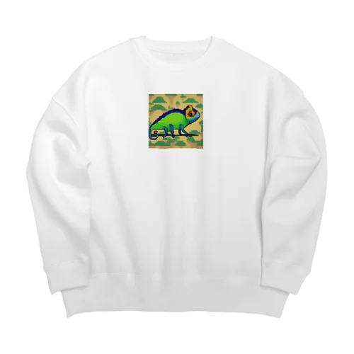 カメレオンカメレオン Big Crew Neck Sweatshirt