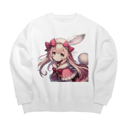 うさ乙女。 Big Crew Neck Sweatshirt