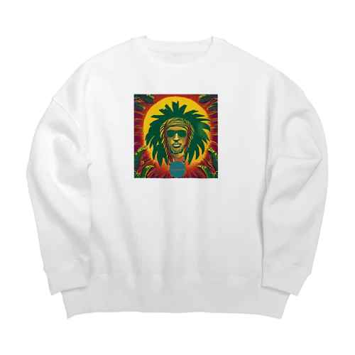 Sun and ReggaeMusic Big Crew Neck Sweatshirt