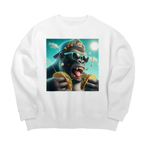 タコスを愛するフェルナンド Big Crew Neck Sweatshirt